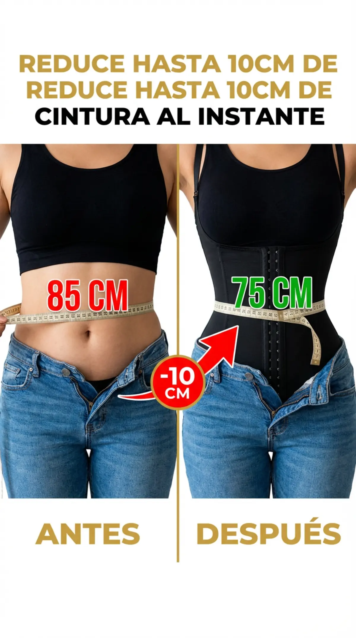 Redução de 10cm de Cintura Instantânea