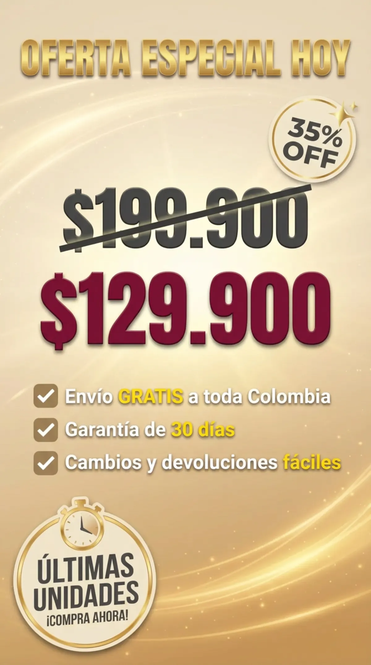 Oferta Especial - 35% OFF